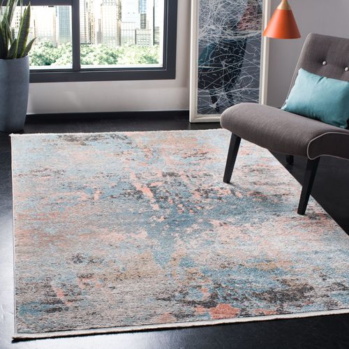 Tapis Shivan 122 X 183 Cm Contemporain Tiffany Bleu