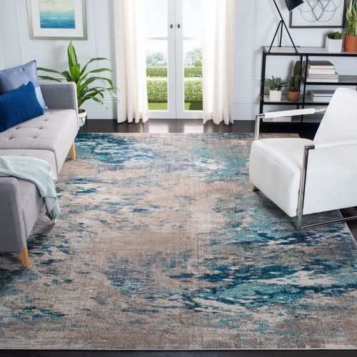Tapis Madison 274 X 366 Cm Contemporain Julia Bleu