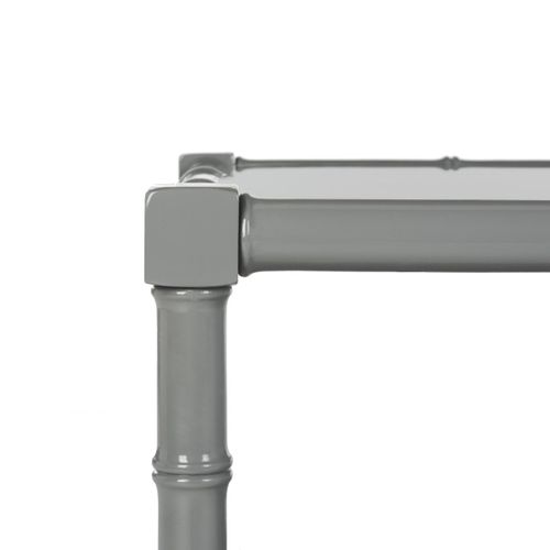 Tables Basses Yvonne Gris Bois Embouti 99 X 60 X 48 Cm