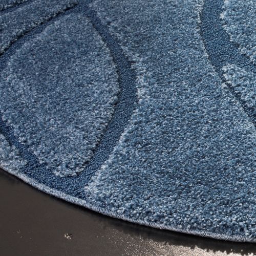 Tapis Floride Shag 69 X 152 Cm Shag Naples Bleu / Bleu