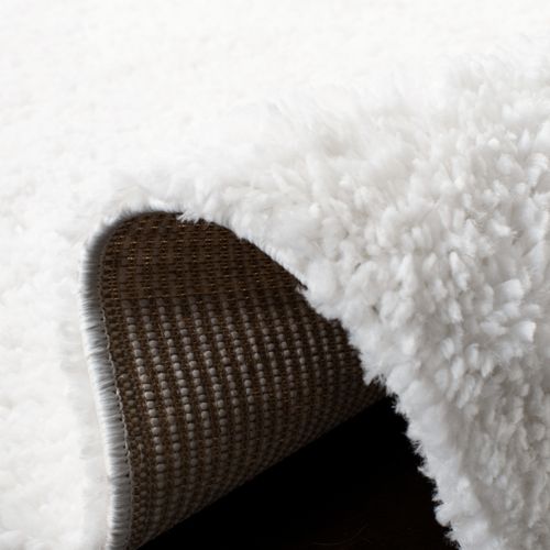 Tapis August à Poils Longs 91 X 91 Cm Shag Lola Blanc