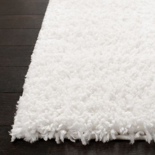 Tapis August à Poils Longs 91 X 91 Cm Shag Lola Blanc