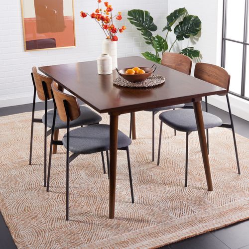 Tapis Abstract 244 X 305 Cm Bohémien Alaska Ivory / Rust