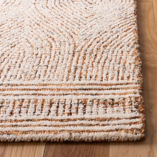 Tapis Abstract 244 X 305 Cm Bohémien Alaska Ivory / Rust