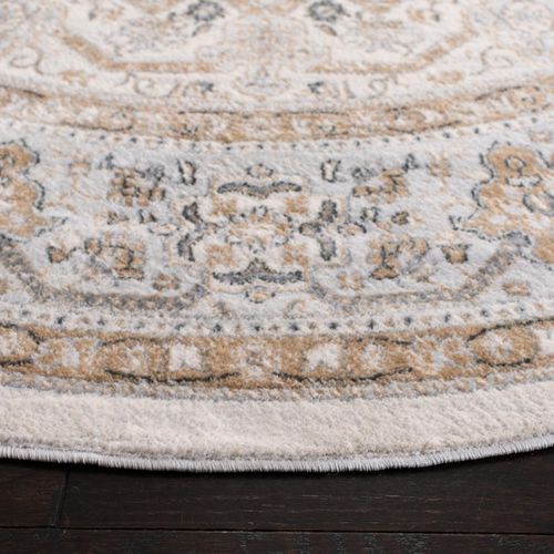 Tapis Rond Isabella 201 X 201 Cm De Transition Ileana Crème / Beige