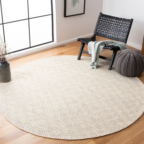 Tapis Natura 213 X 213 Cm Contemporain Ellison Ivoire / Gris Clair