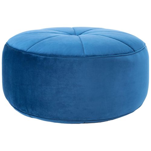 Pouf Consuelo Bleu Marine Contreplaque 72 X 72 X 39 Cm