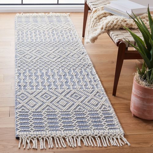Tapis Natura 69 X 244 Cm Bohemien Vanya Bleu