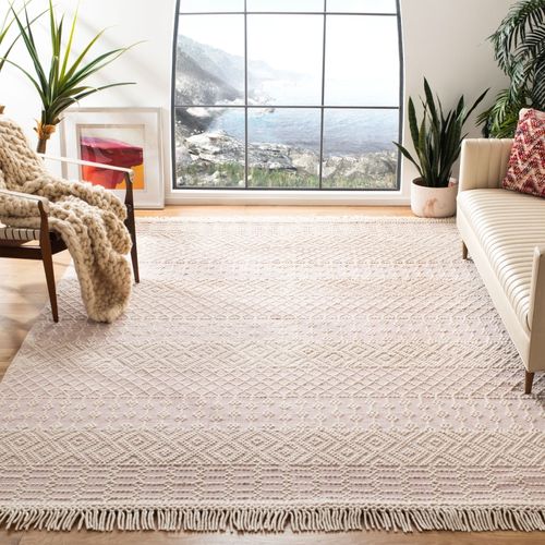 Tapis Natura 183 X 274 Cm Bohemien Ivory Ivoire / Rose
