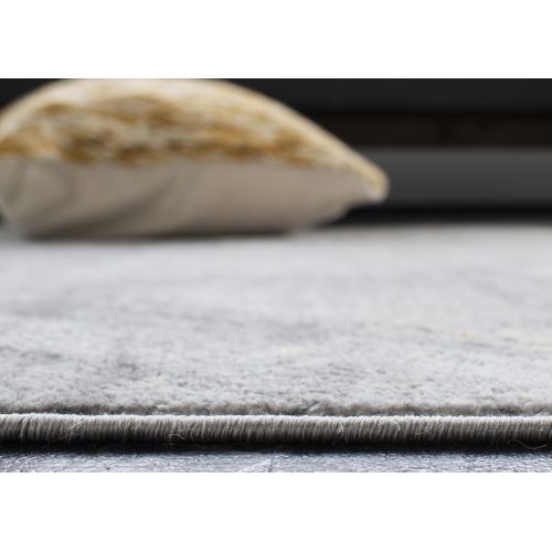 Tapis Jasper 152 X 152 Cm Contemporain Lucija Gris / Or