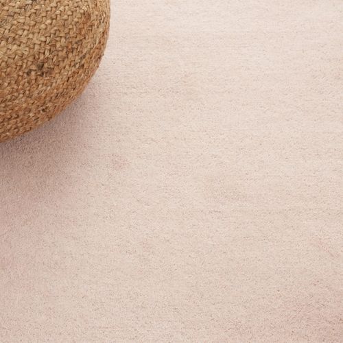 Tapis Bella 61 X 91 Cm Bordure En Pointilles Galilea Rose Pâle / Ivoire