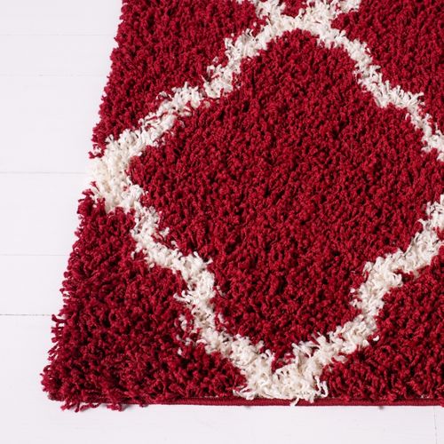 Tapis Dallas Shag 155 X 229 Cm Shag Aldo Rouge