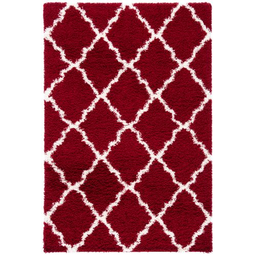 Tapis Dallas Shag 155 X 229 Cm Shag Aldo Rouge