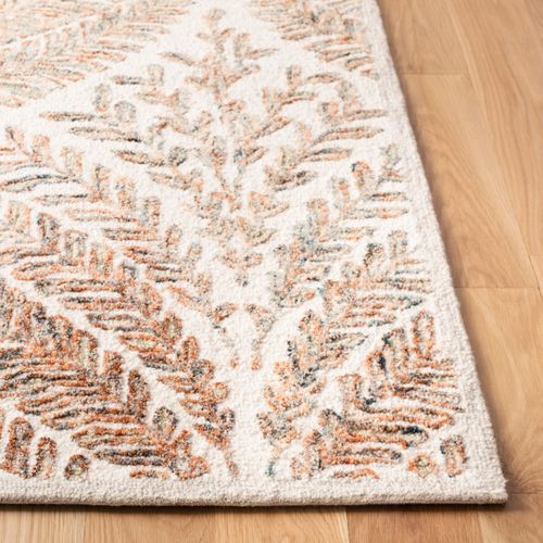 Tapis Capri 91 X 152 Cm Floral Meara Ivory / Brown