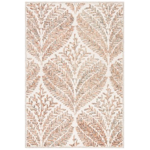 Tapis Capri 91 X 152 Cm Floral Meara Ivory / Brown