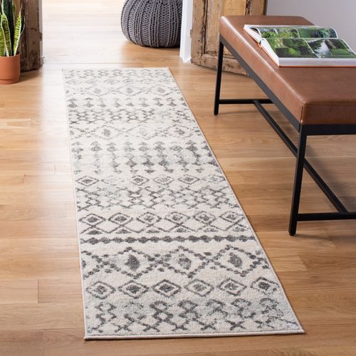 Tapis Tulum 61 X 244 Cm Bohémien Astra Blanc