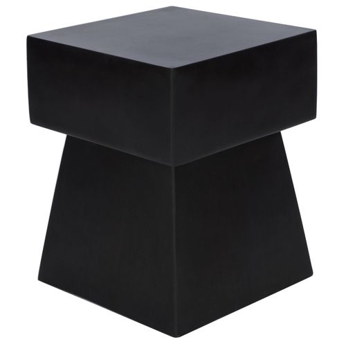 Table D'appoint Pour L'exterieur Zen Noir Beton 35 X 35 X 46 Cm