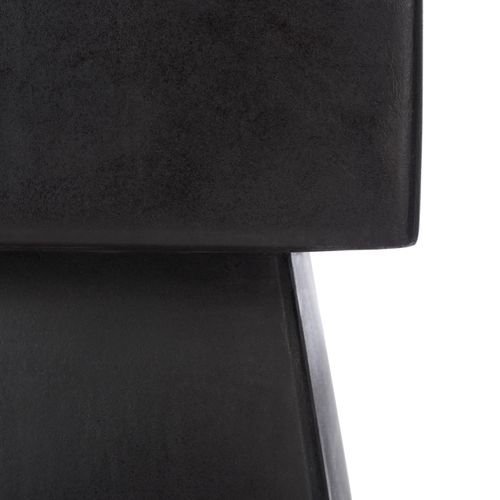 Table D'appoint Pour L'exterieur Zen Noir Beton 35 X 35 X 46 Cm