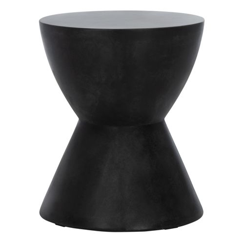 Table D'appoint Pour L'exterieur Athena Noir Beton 38 X 38 X 45 Cm