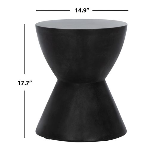 Table D'appoint Pour L'exterieur Athena Noir Beton 38 X 38 X 45 Cm