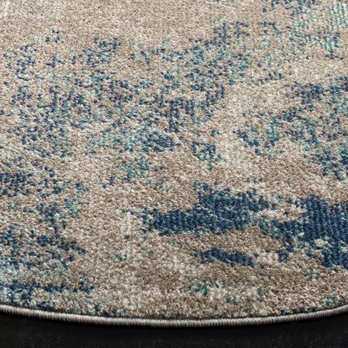 Tapis Madison 91 X 91 Cm Contemporain Julia Bleu