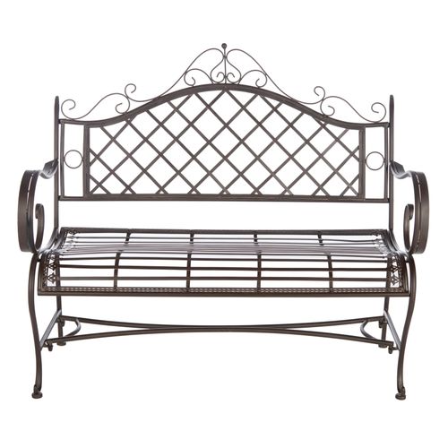 Banc Abner Marron Le Fer 50 X 116 X 100 Cm