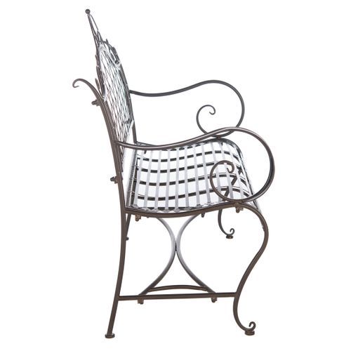 Banc Abner Marron Le Fer 50 X 116 X 100 Cm