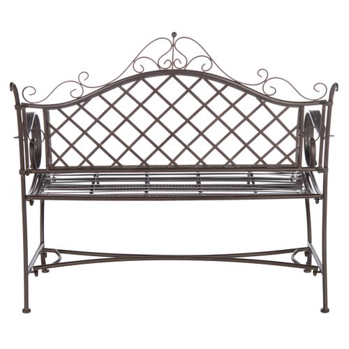 Banc Abner Marron Le Fer 50 X 116 X 100 Cm