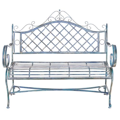 Banc Abner Bleu Le Fer 50 X 116 X 100 Cm