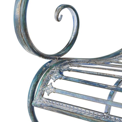 Banc Abner Bleu Le Fer 50 X 116 X 100 Cm