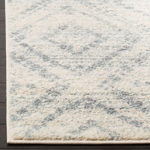 Tapis Rond Adirondack 122 X 122 Cm Moderne Murray Ivory / Light Blue