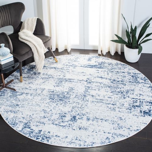 Tapis Rond Amelia 201 X 201 Cm Contemporain Senata Ivoire