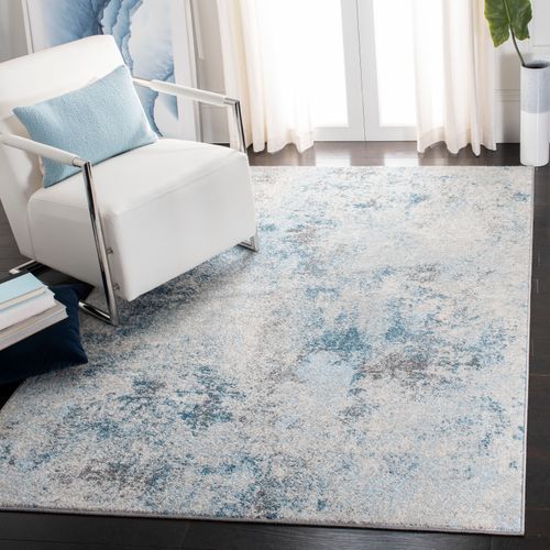 Tapis Tulum 183 X 274 Cm Contemporain Jada Bleu