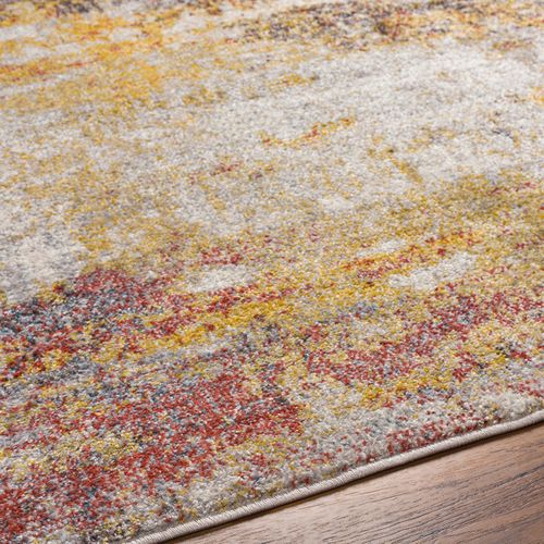 Tapis De Couloir Abstrait Moderne Multicolore/orange 80x220 Cm Valerie
