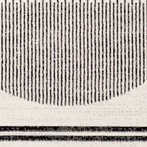 Tapis De Couloir Scandinave Moderne Blanc/noir 80x220 Cm Enso