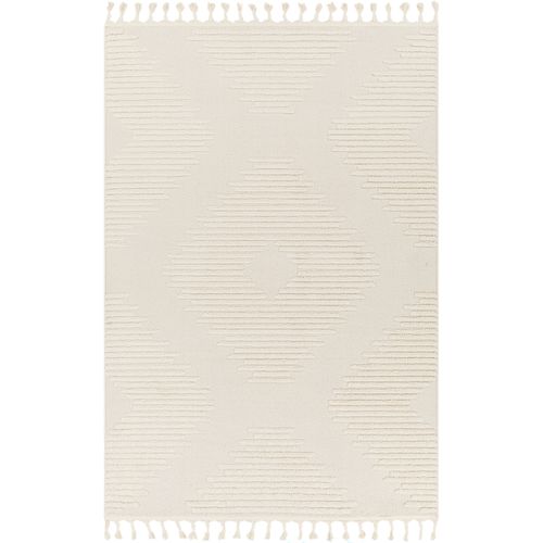 Tapis Berbère Ethnique Gris Clair/ivoire 160x213 Cm Sloan