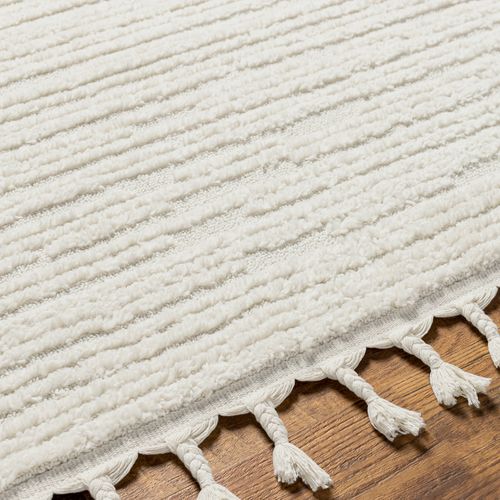 Tapis Scandinave Bohème Gris Clair/ivoire 160x213 Cm Tatum