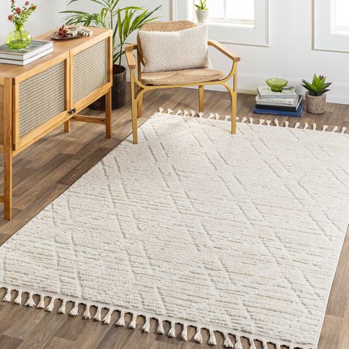 Tapis Berbère Ethnique Ivoire 160x213 Cm Jasmine
