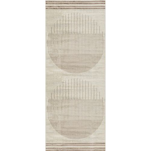 Tapis De Couloir Scandinave Moderne Brun/ivoire 80x220 Cm Enso
