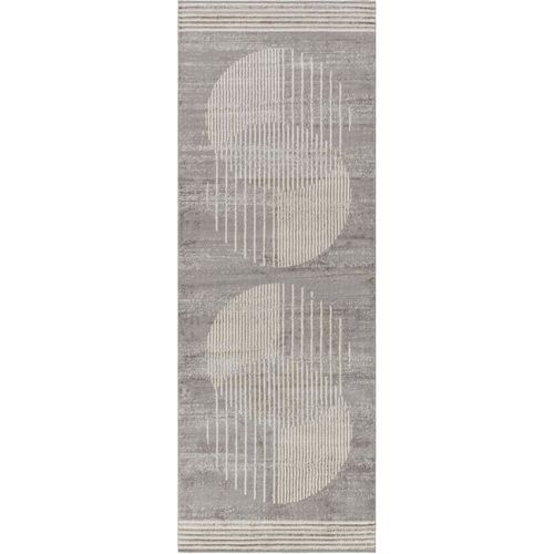 Tapis De Couloir Scandinave Moderne Gris/beige 80x220 Cm Enso2