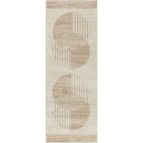 Tapis De Couloir Scandinave Moderne Beige/brun 80x220 Cm Enso2