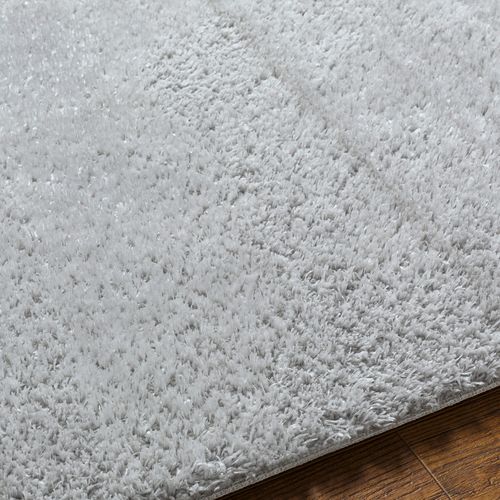 Tapis Shaggy Uni Gris Clair 200x275 Cm Claire