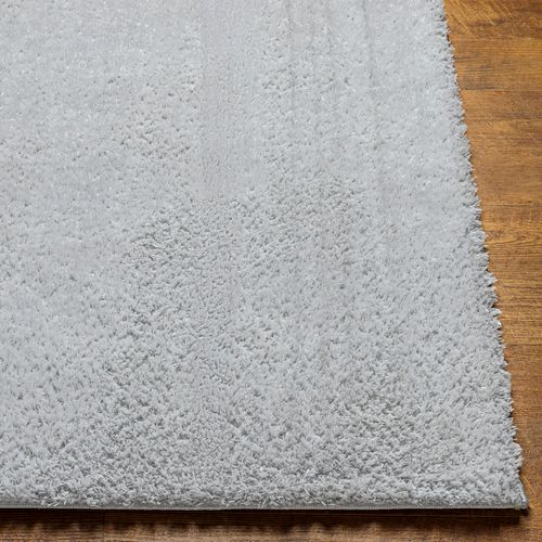 Tapis Shaggy Uni Gris Clair 200x275 Cm Claire