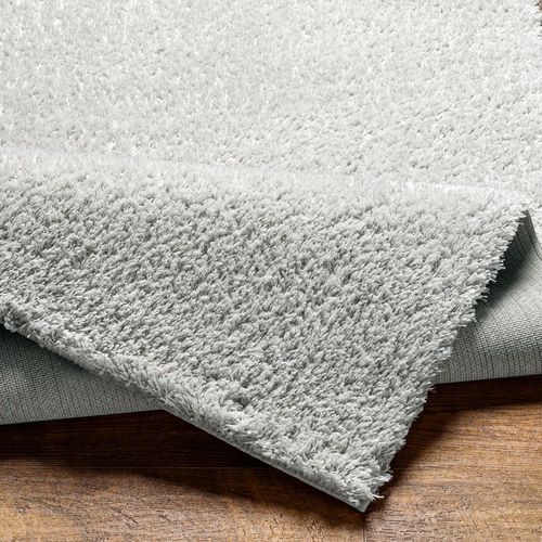 Tapis Shaggy Moderne Blanc/gris 200x275 Cm Adley