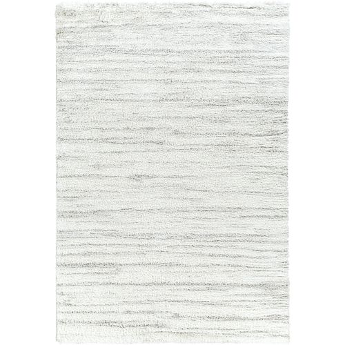 Tapis Shaggy Moderne Blanc/gris 200x275 Cm Adley