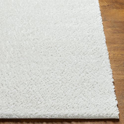 Tapis Shaggy Moderne Blanc/gris 200x275 Cm Adley
