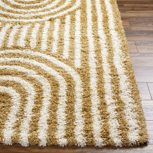 Tapis Shaggy Scandinave Camel/ivoire 160x220 Cm Christina