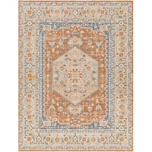 Tapis Vintage Lavable En Machine Orange/jaune 160x213 Cm Boka