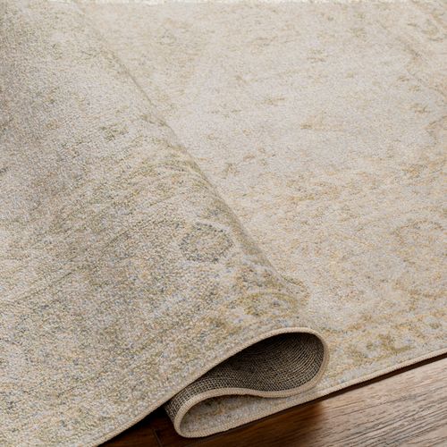 Tapis Vintage Lavable En Machine Vert/brun 160x213 Cm Boka