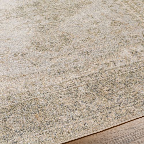 Tapis Vintage Lavable En Machine Vert/brun 160x213 Cm Boka